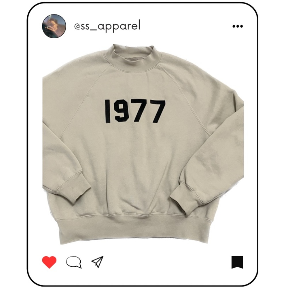Fear of God Essentials 1977 Cream Mockneck
